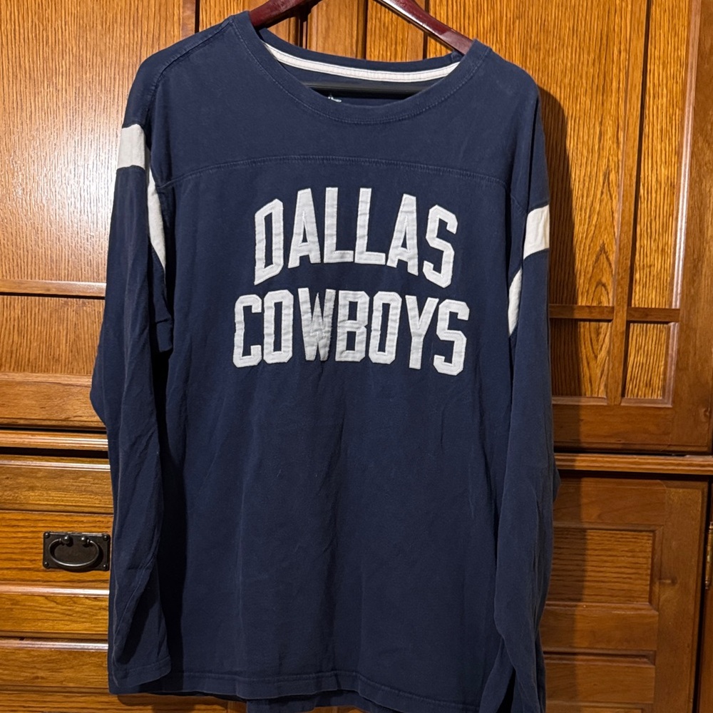 VTG Dallas Cowboys Authentic Mens Long Sleeve Shirt NFL Football Texas Vintage